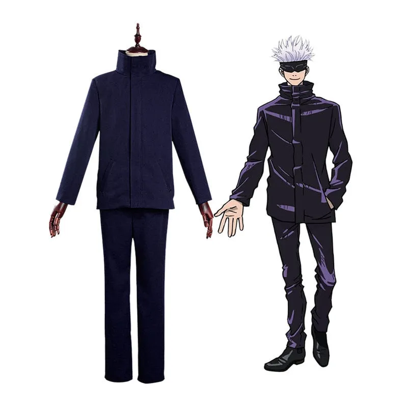 Jujutsu Kaisen Satoru Gojo Outfits Cosplay Costume with Blindfold