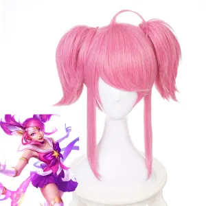 LOL Star Guardian Lux Pink Cosplay Wigs