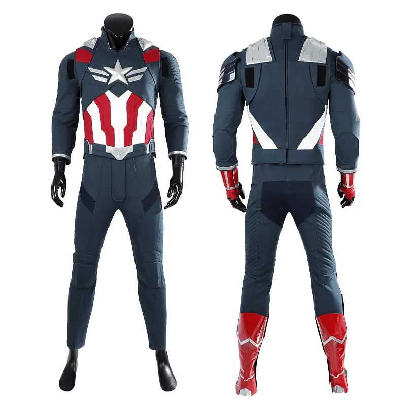 Marvel Captain America 4 Sam Wilson Captain America Cosplay Costumes
