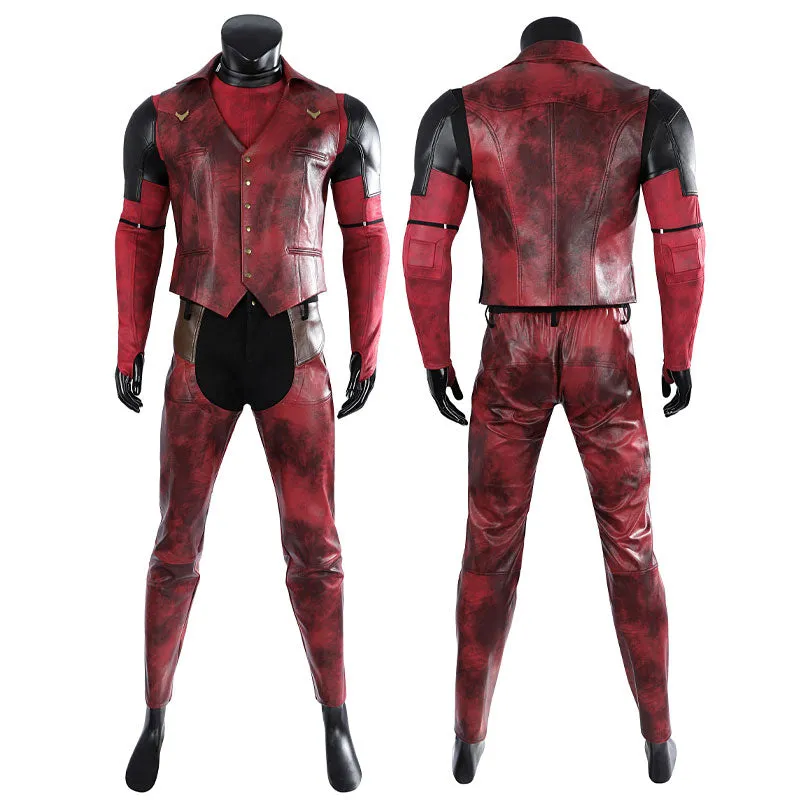 Marvel Deadpool 3 Wolverine and Deadpool Cowboypool Cosplay Costume
