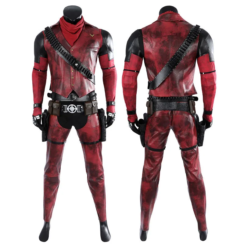 Marvel Deadpool 3 Wolverine and Deadpool Cowboypool Cosplay Costume