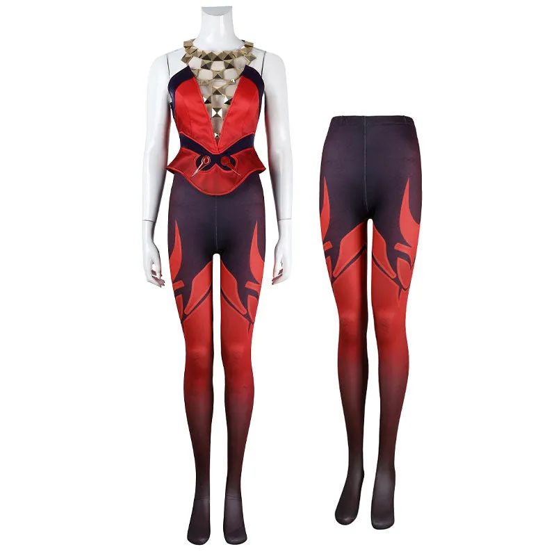 Marvel Rivals Scarlet Witch Emporium Matron Cosplay Costumes
