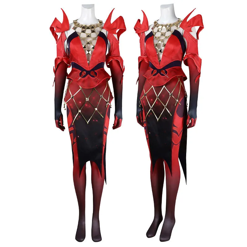 Marvel Rivals Scarlet Witch Emporium Matron Cosplay Costumes