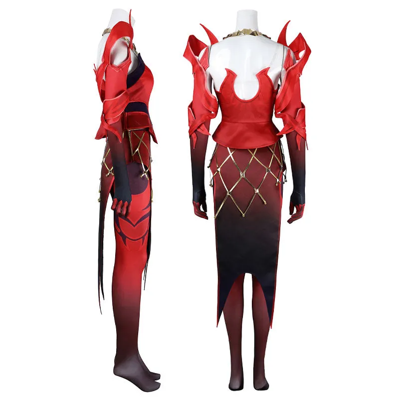 Marvel Rivals Scarlet Witch Emporium Matron Cosplay Costumes