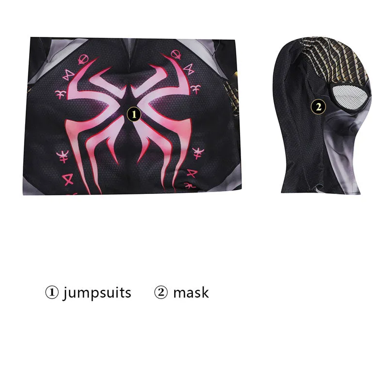 Marvel's Midnight Suns Spider Man Jumpsuit Child Cosplay Costumes