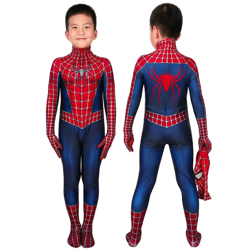 Marvel's Spider Man 2 Peter Parker Kids Jumpsuits Cosplay Costume