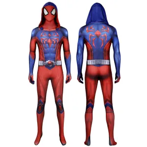 Marvel's Spider-Man 2 Peter Parker Scarlet Spider III Suit Jumpsuit Cosplay Costumes