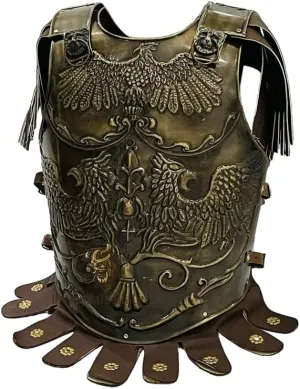 Medieval Brass Big Eagle Armor Roman Cuirass Reenactment Breastplate 18 Gauge Brass Cuirass for Cosplay