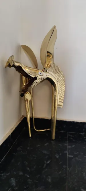 Medieval Celtic Deskford Carnyx Fully Playable 18 Gauge Brass Masterpiece