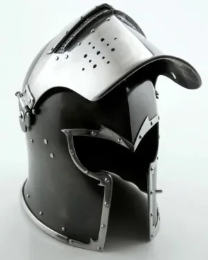 Medieval Knight Barbute Helmet ~ Roman Wearable Warrior