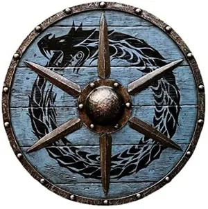 Medieval Round Shield Viking Battle-Ready Cosplay & Fully Functional Dragon Shield