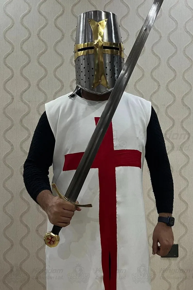 Medieval Templar Knight Costume Christmas Costume Templar Crusader Night Costume Perfect Christmas Costume