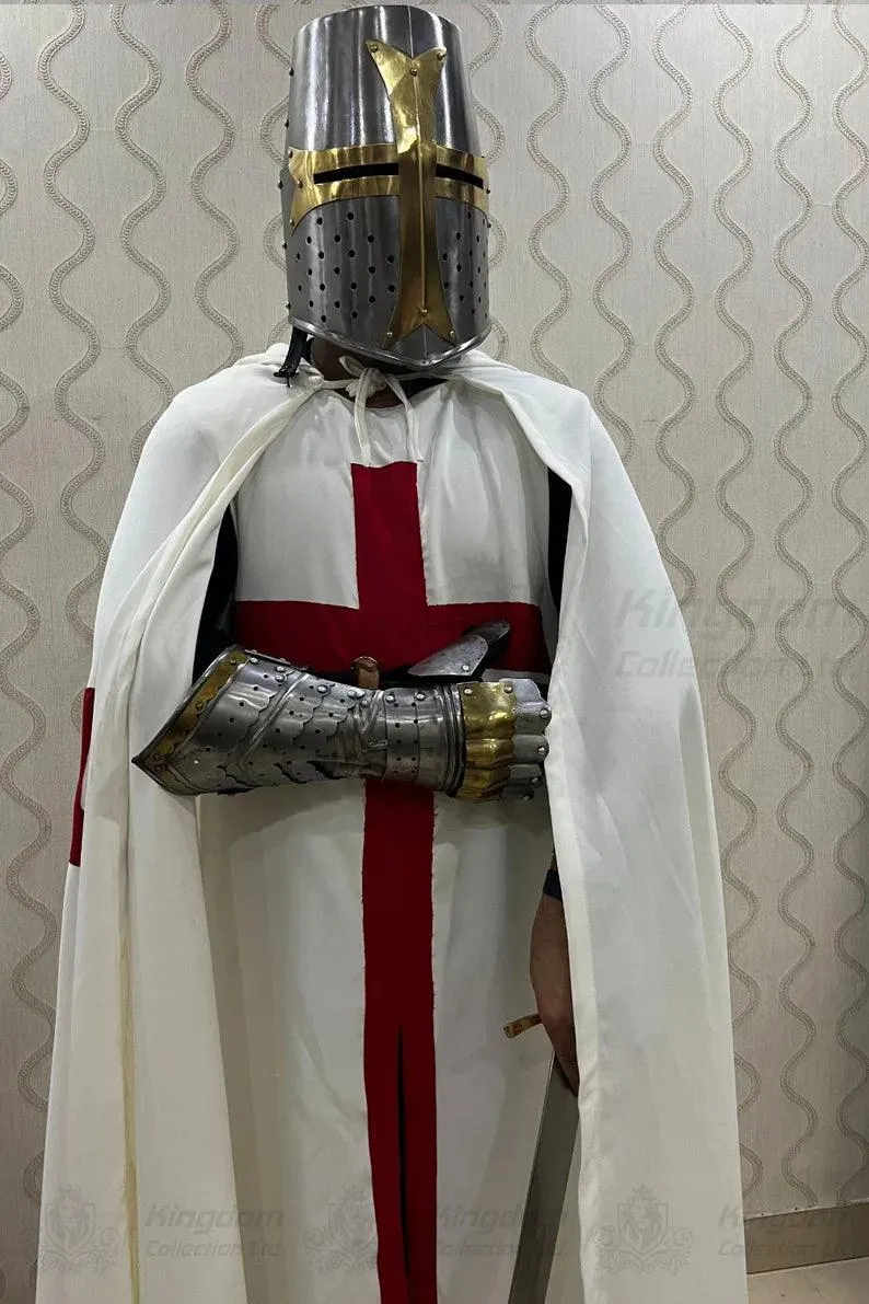 Medieval Templar Knight Costume Christmas Costume Templar Crusader Night Costume Perfect Christmas Costume