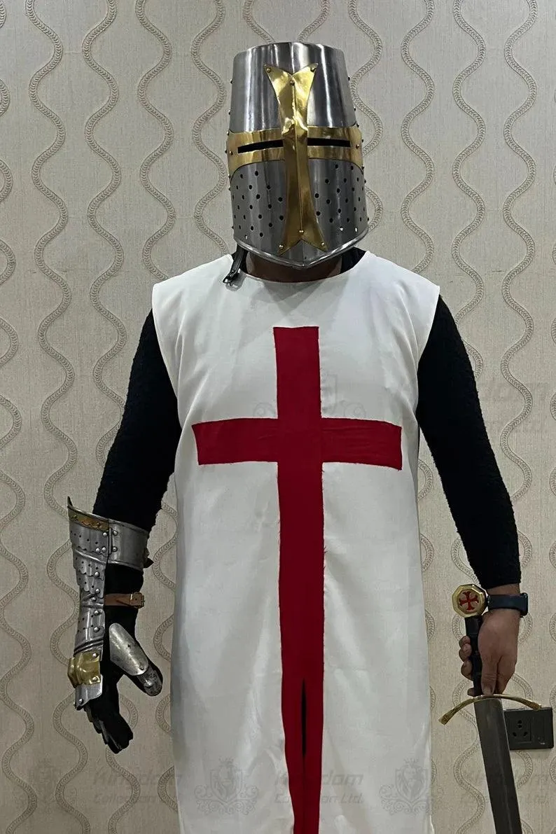 Medieval Templar Knight Costume Christmas Costume Templar Crusader Night Costume Perfect Christmas Costume