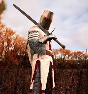 Medieval Templar Knight Full Body Outfit Set Armour Cosplay Halloween Suit Armor