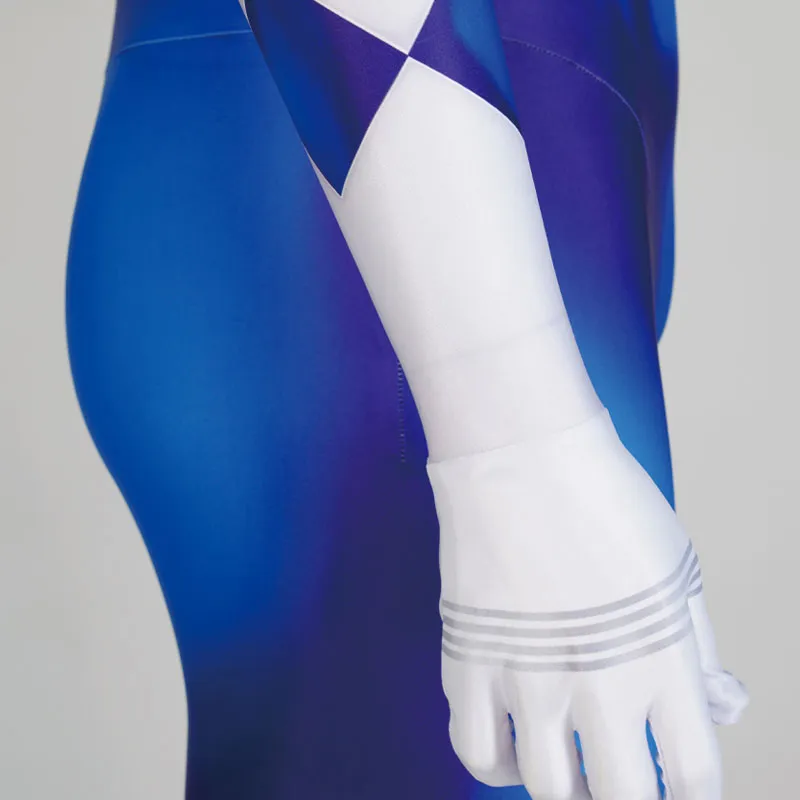 Mighty Morphin Power Rangers Etoffe Tribe Knight Dan Tricera Ranger Blue Ranger Cosplay Costumes