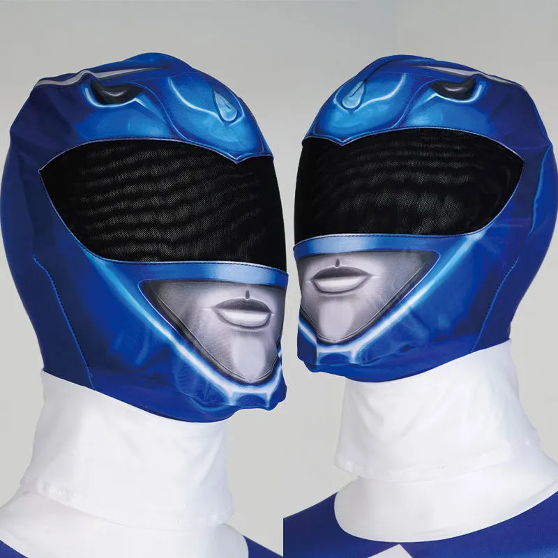 Mighty Morphin Power Rangers Etoffe Tribe Knight Dan Tricera Ranger Blue Ranger Cosplay Costumes