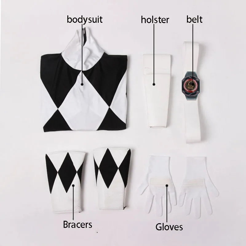 Mighty Morphin Power Rangers Zack Taylor Black Ranger Cosplay Costumes