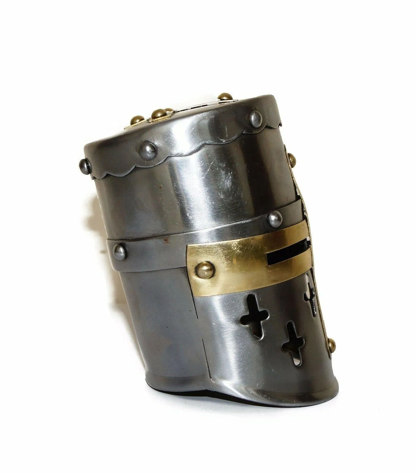 Mini Medieval Crusader Templar Knight Armor Helmet Decor