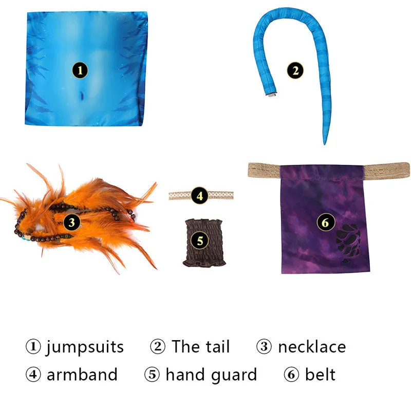 Movie Avatar 2 The Way of Water Neytiri Cosplay Costume