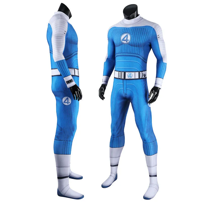 Movie The Fantastic Four: First Steps The Thing Ben Grimm Jumpsuit Cosplay Costumes