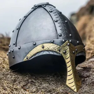 Norman Helmet Early medieval helmet used by Vikings and Normans Roleplay Helmet Full Wearable Helmet