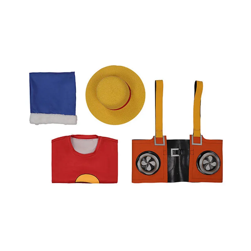 One Piece Film Red 2022 Banpresto Monkey D. Luffy Cosplay Costumes