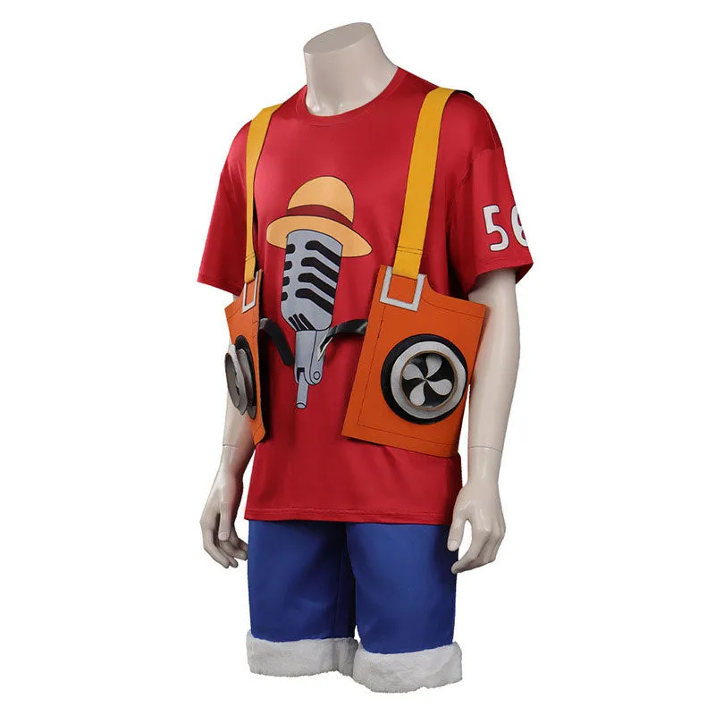 One Piece Film Red 2022 Banpresto Monkey D. Luffy Cosplay Costumes