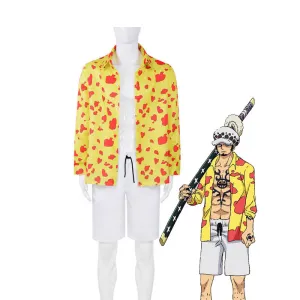 One Piece Film Red 2022 Movie Trafalgar D. Water Law Shirts Cosplay Costumes