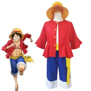 One Piece Monkey D. Luffy Fullset Cosplay Costumes