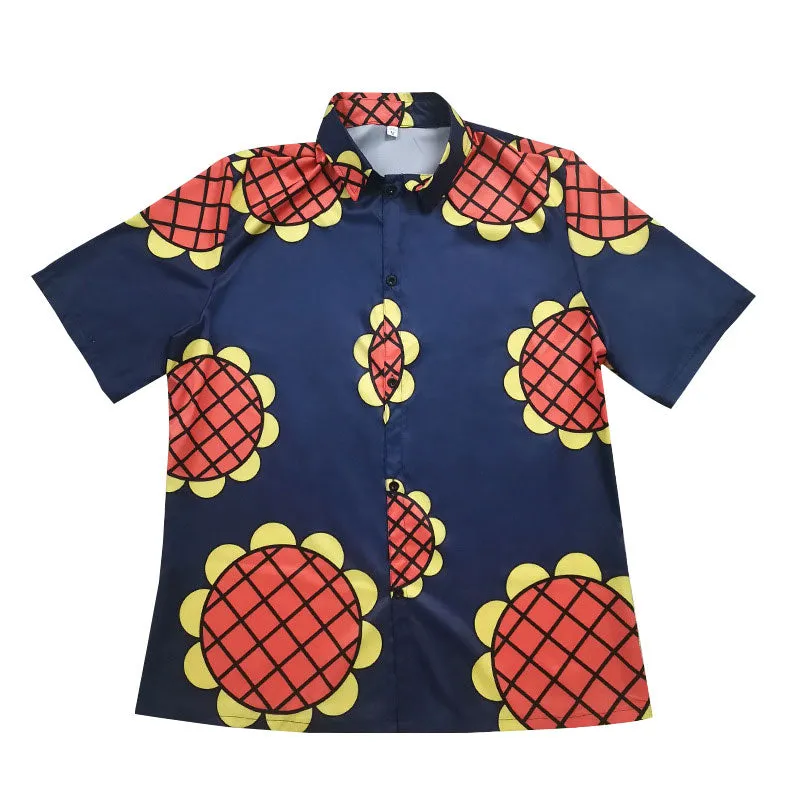 One Piece Monkey D. Luffy Sunflower Shirt Cosplay Costumes