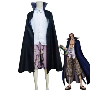 One Piece Red-Haired Shanks Cosplay Costumes