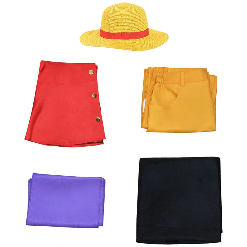 One Piece The Island of Ghosts Monkey D. Luffy Halloween Cosplay Costumes