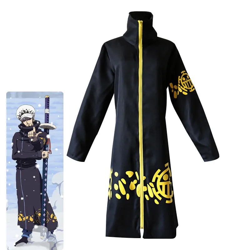 One Piece Trafalgar D. Water Law 5 Star Concept Cloak Cosplay Costumes