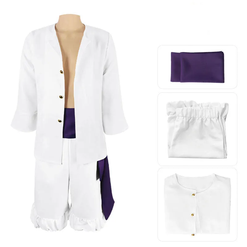 One Piece Wano Country Luffy Gear 5 Nika White Cosplay Costumes