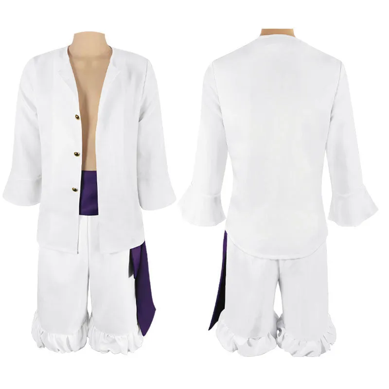One Piece Wano Country Luffy Gear 5 Nika White Cosplay Costumes