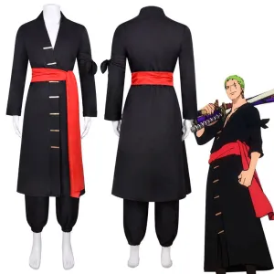 One Piece Wano Country Roronoa Zoro Cosplay Costumes