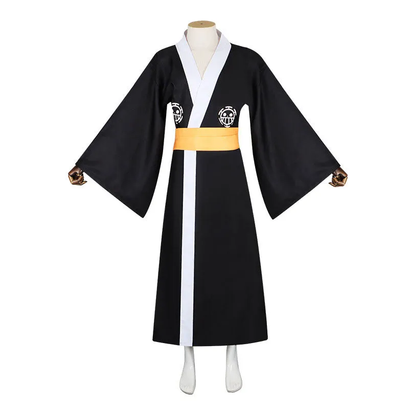 One Piece Wano Country Trafalgar D. Water Law Cosplay Costumes