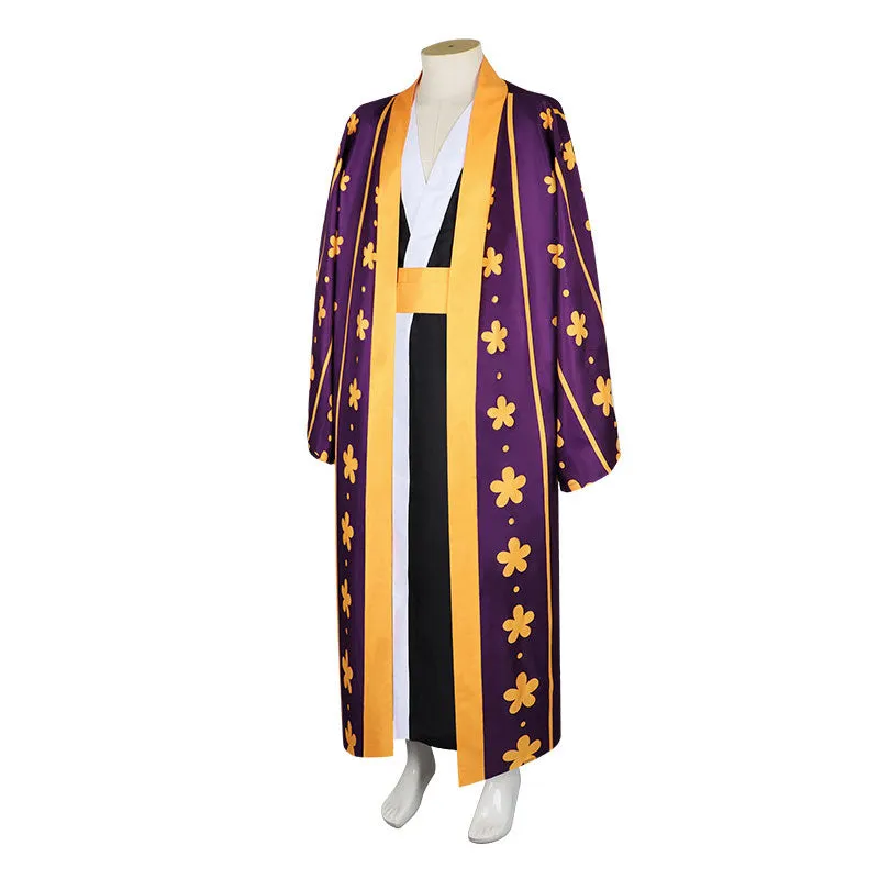 One Piece Wano Country Trafalgar D. Water Law Cosplay Costumes