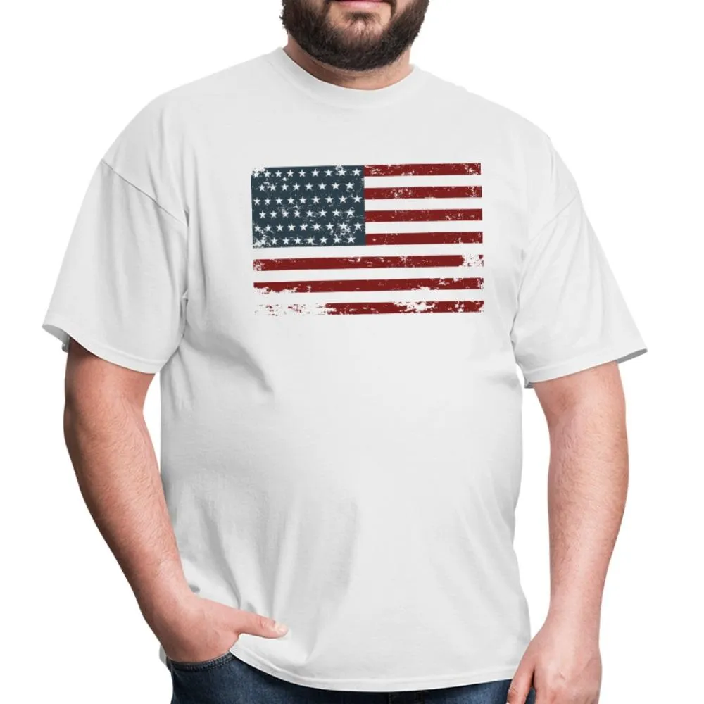 Premium USA Men's T-Shirt American Flag Tee Top