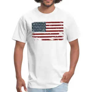 Premium USA Men's T-Shirt American Flag Tee Top