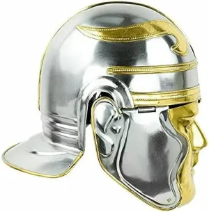 Retro Armor Roman Steel Helmet Medieval Imperial Gallic 'Face' Helmet