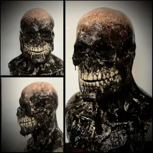 Scary Demon Death Skull Mask | Horror Skeleton Killer Bloody Halloween Prop Cosplay Costume Mask