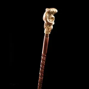 Sea Treasure OCTOPUS HEAD Handle-Walking Stick-Spiral Wooden Hiking Canes Victorian Walking Cane Stick Hiking X Mass Gift Item