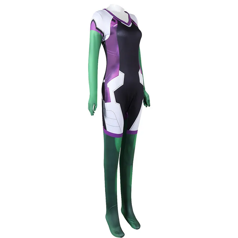She-Hulk Jennifer Walters Jumpsuit Cosplay Costumes