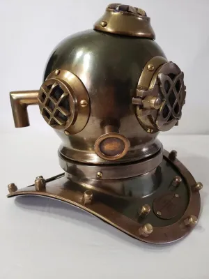 Small Diving Helmet Mark V Navy Iron Scuba helmet Deep Sea Divers Helmet Mini 6''