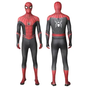 Spider-Man: Far From Home Peter Parker Spiderman Jumpsuit Cosplay Costume With Soles