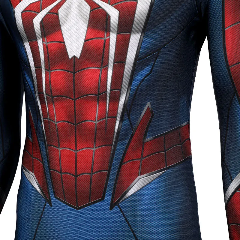 Spider-Man PS5 2 Peter Parker Spiderman Jumpsuit Cosplay Costumes with Headgear