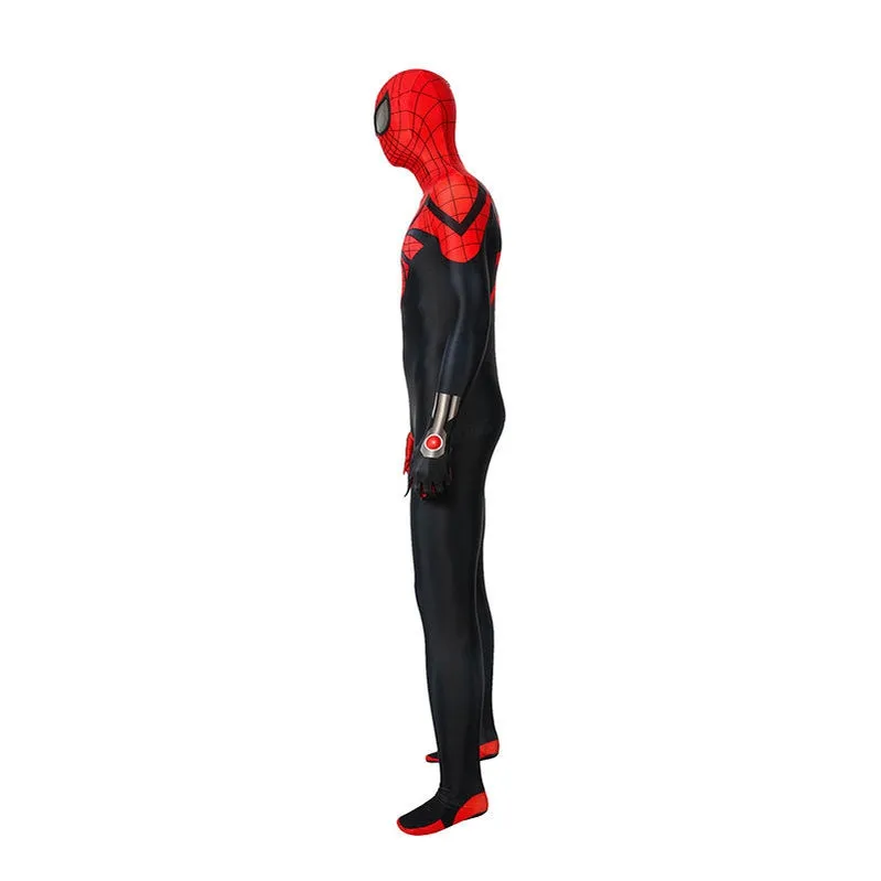 Spiderman: Superior Spider Man Elastic Force Jumpsuit Cosplay Costume with Free Headgear