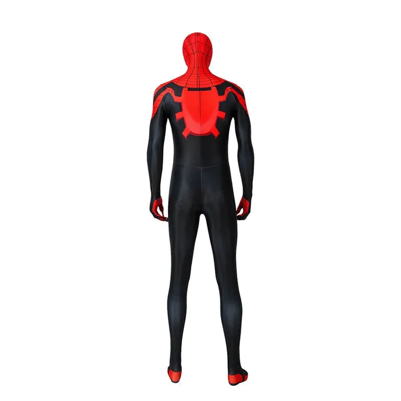 Spiderman: Superior Spider Man Elastic Force Jumpsuit Cosplay Costume with Free Headgear